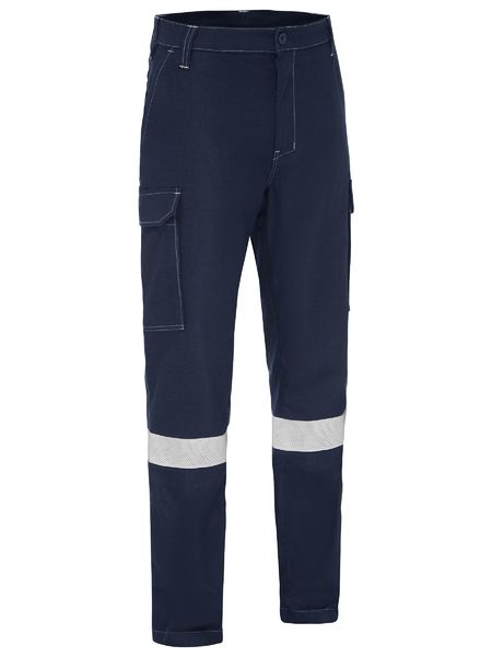 Bisley BPC8580T Apex 240 Fr Taped Ripstop Cargo Pant-Navy