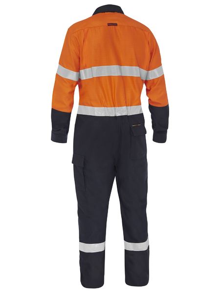 Bisley BC8477T Apex 185/240 Taped Hi-vis Fr Ripstop Vented Coverall