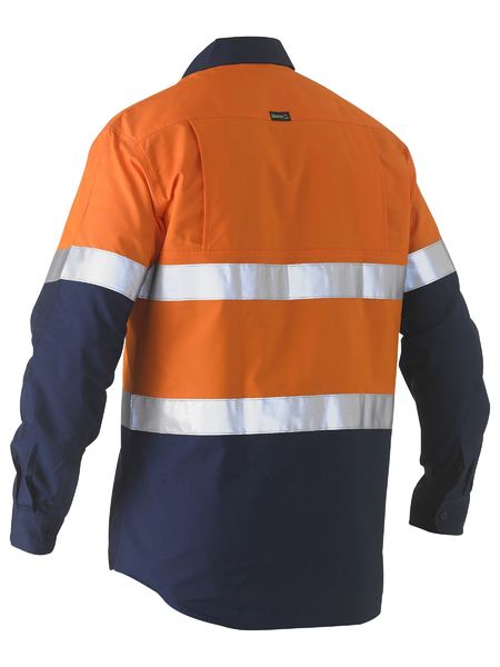 Bisley BS6996T Taped Two Tone Hi-vis Recycled Drill Shirt