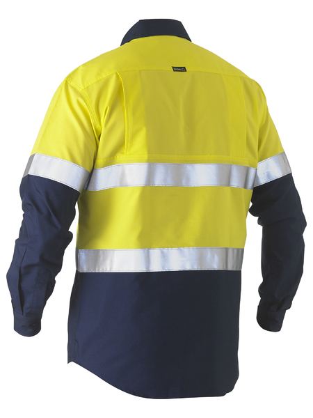 Bisley BS6996T Taped Two Tone Hi-vis Recycled Drill Shirt