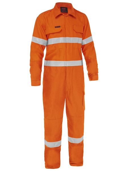 Bisley BC8478T Apex 185 Taped Hi-vis Fr Ripstop Vented Coverall-Orange