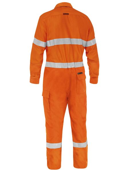 Bisley BC8478T Apex 185 Taped Hi-vis Fr Ripstop Vented Coverall-Orange