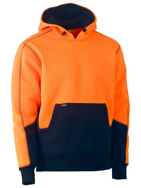 Bisley BK6619 Hi-vis Two Tone Fleece Pullover Hoodie