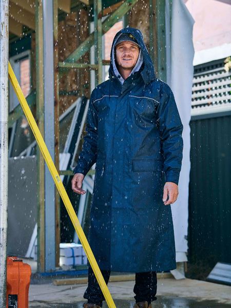Bisley BJ6962 Navy Long Rain Coat