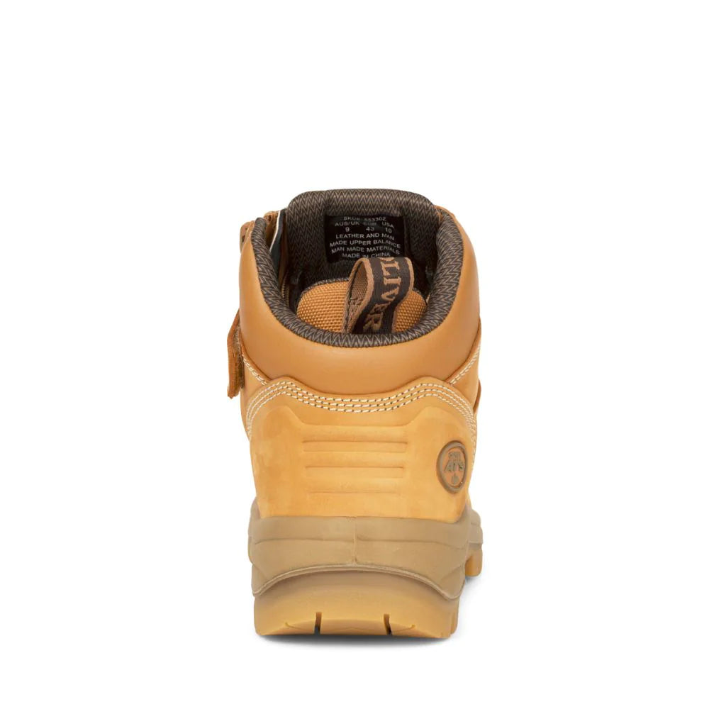 Oliver 55-330Z Wheat 130MM Zip Side Safety Boot