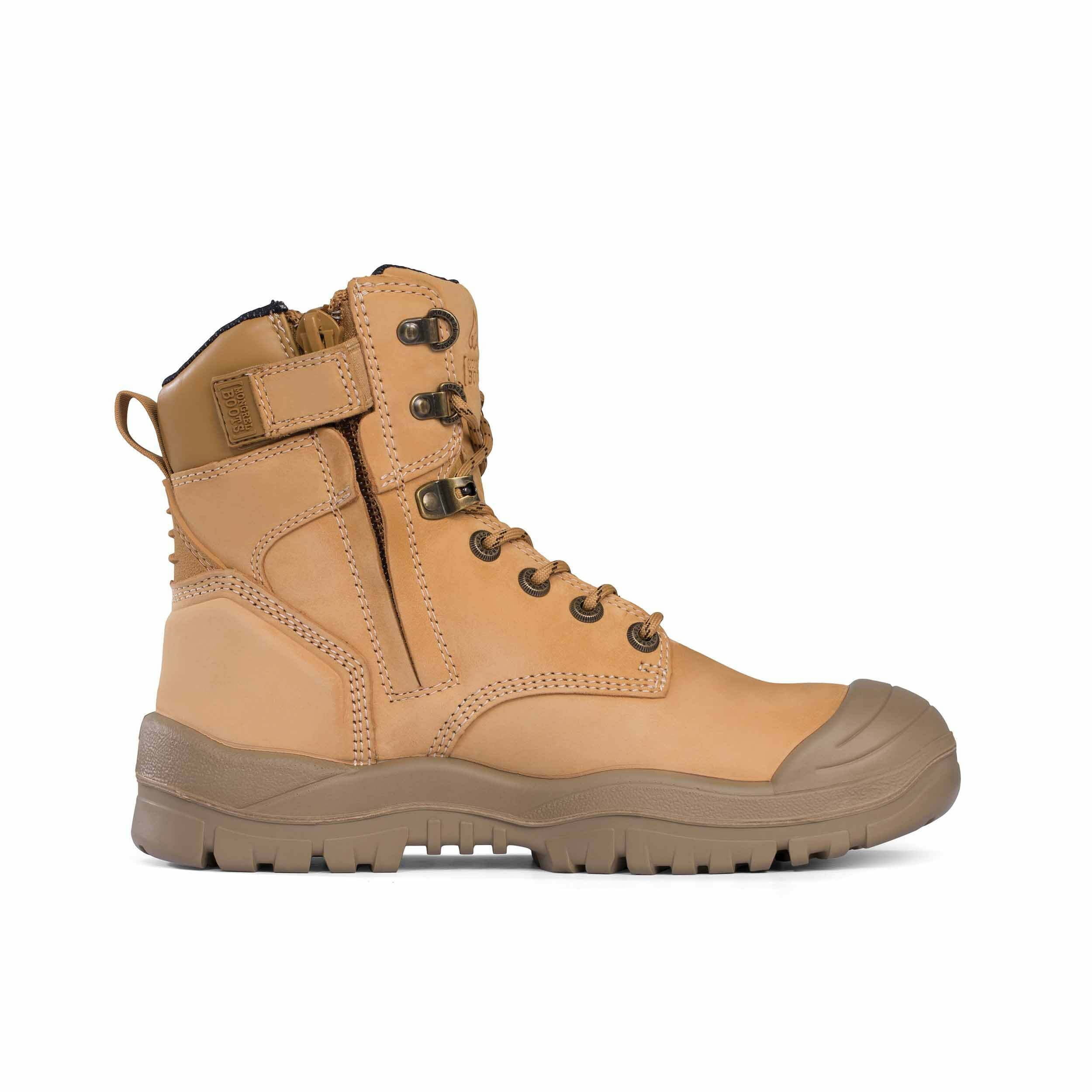 Mongrel 561050 Wheat High Leg Zipsider Safety Boot With Scuff Cap