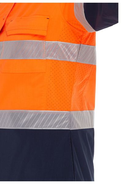 Bisley BL6491T Women's X Airflow™ Hi-Vis Taped Stretch Ripstop Shirt