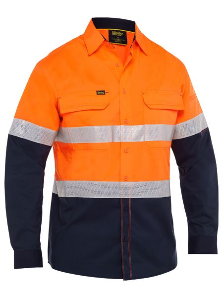 Bisley BS6491T X Airflow™ Hi Vis Taped Stretch Ripstop Shirt