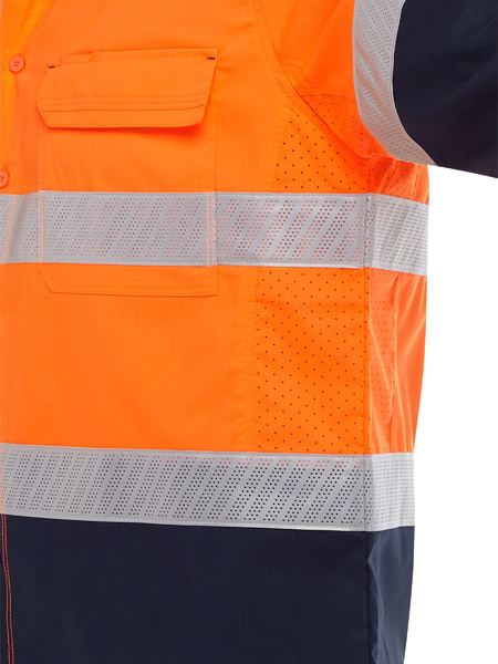 Bisley BS6491T X Airflow™ Hi Vis Taped Stretch Ripstop Shirt