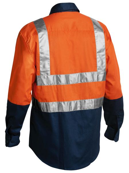 Bisley BS6267T Two Tone Taped Hi-vis Drill L/s Shirt
