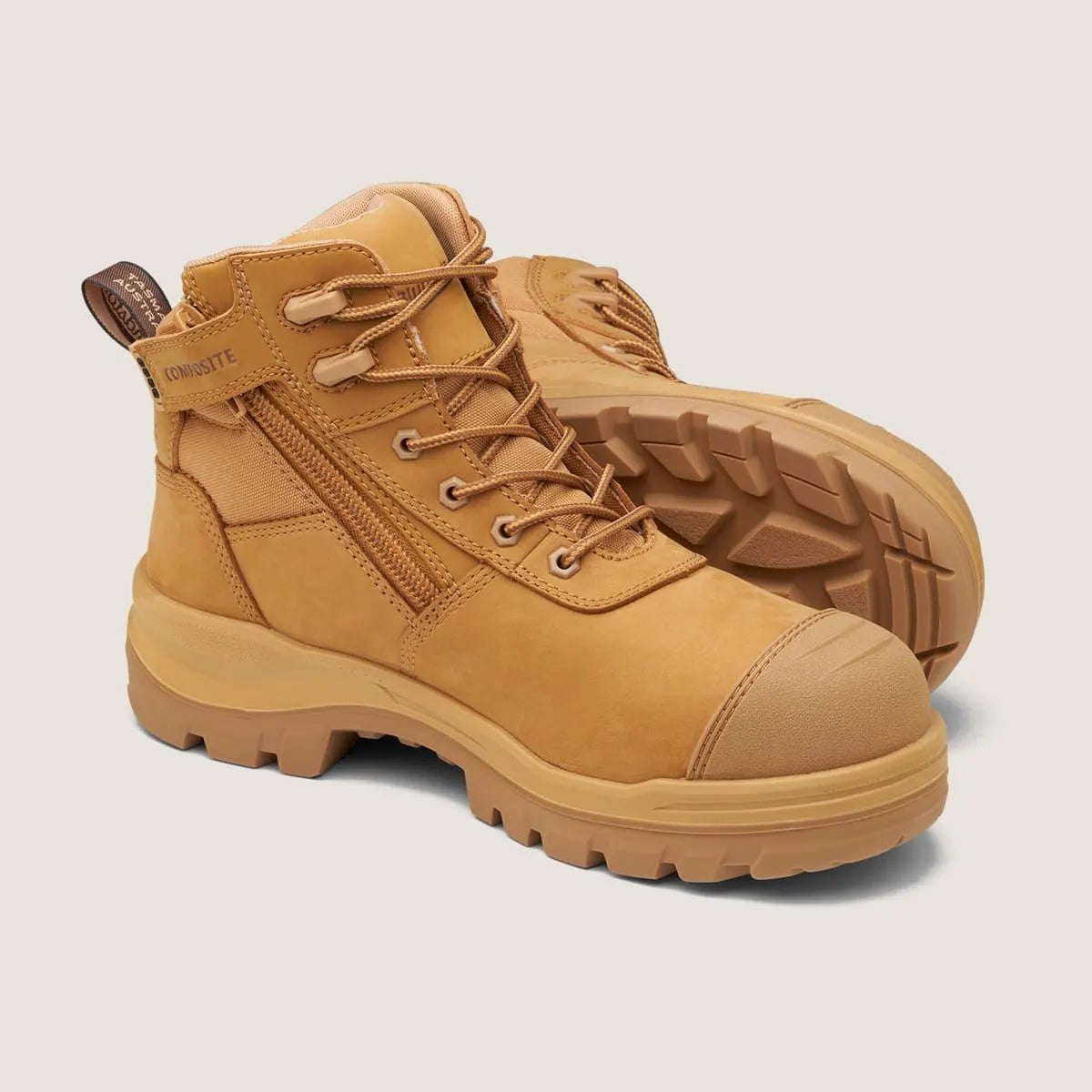 Blundstone 8550 Unisex Rotoflex Safety Boots-Wheat