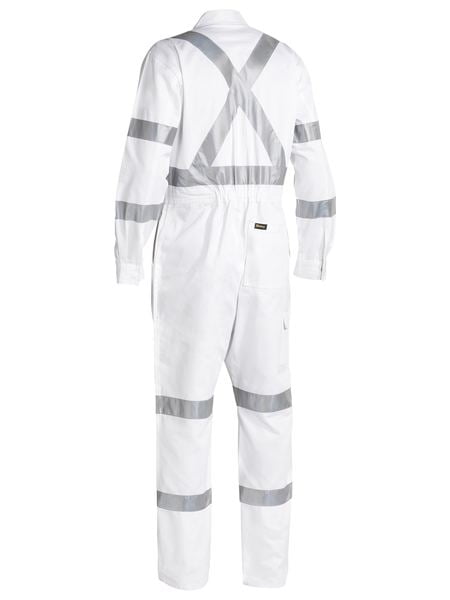 Bisley BC6806T 3M Taped White Drill Coverall