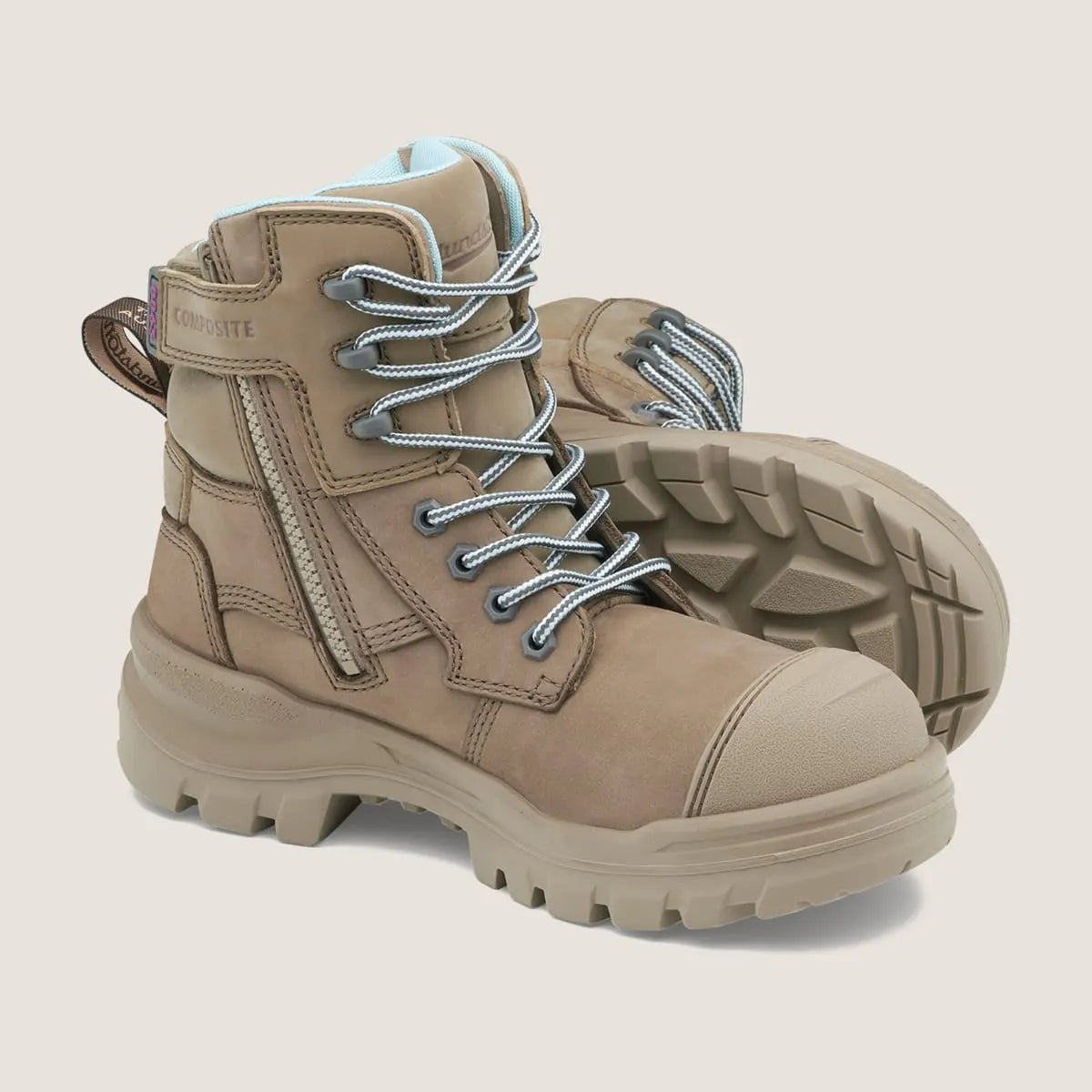 Blundstone 8863 Women’s Rotoflex Safety Boots-Stone