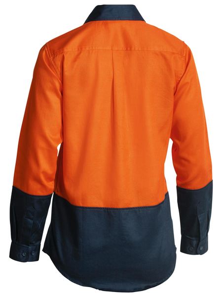 Bisley BL6267 Women's Two Tone Hi-vis Drill L/s Shirt