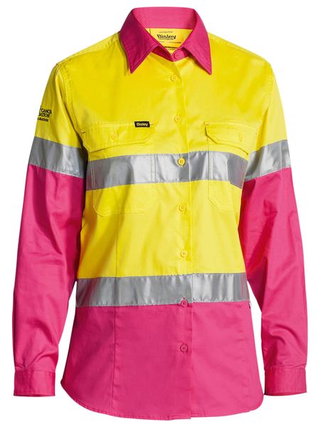 Bisley BL6696T Women's 3m Taped Hi-vis Cool Lightweight Shirt