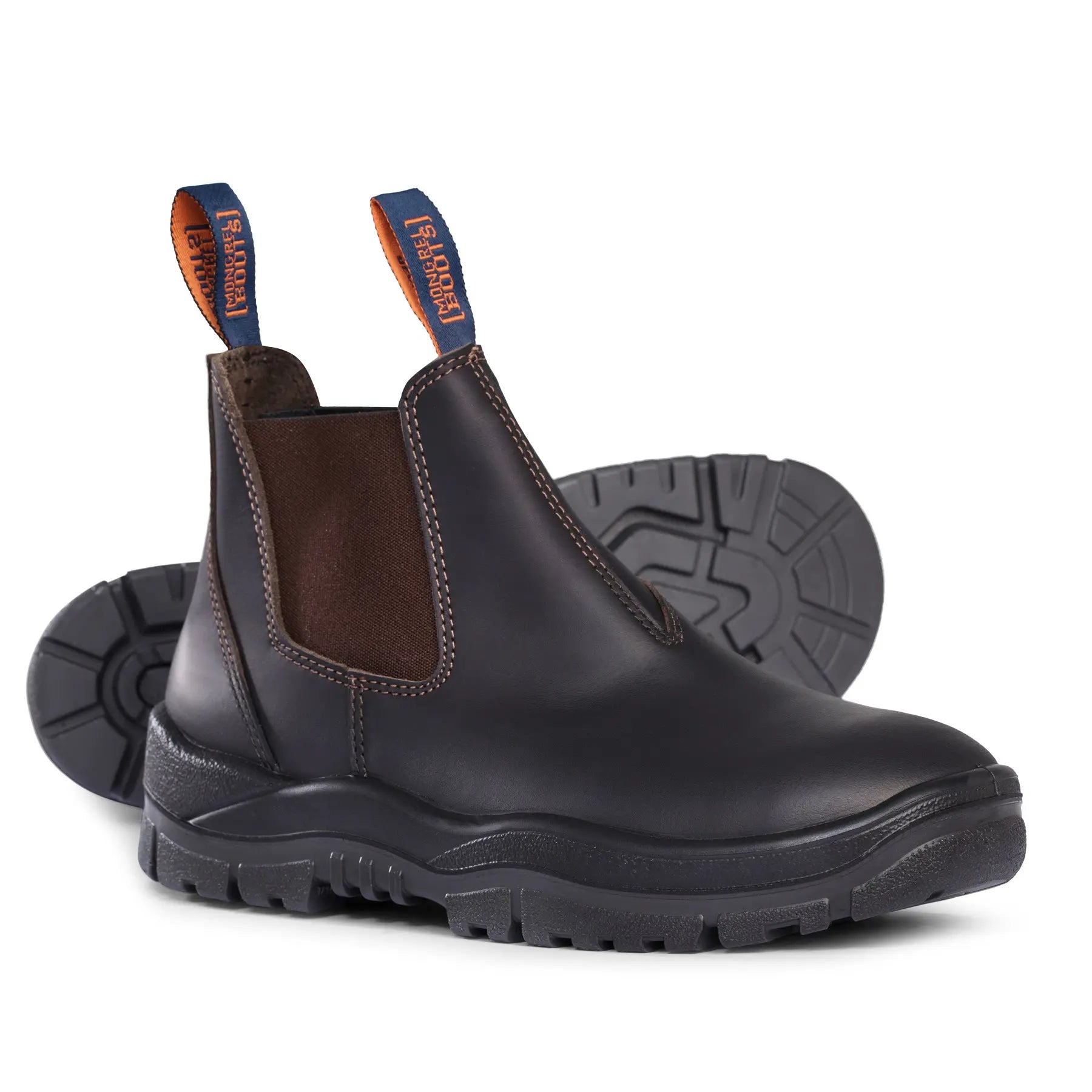 Mongrel 916030 Claret Oil Kip Non Safety V-CUT Elastic Sided Boot