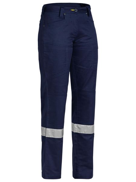 Bisley BPL6474T Ladies X Airflow™ Taped Ripstop Vented Work Pants-Navy