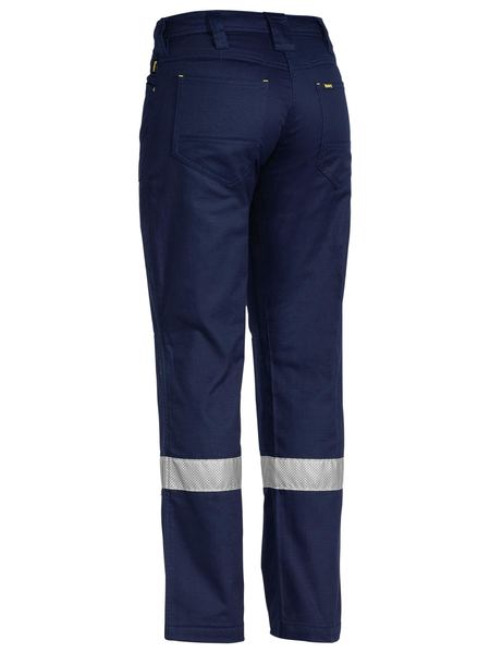 Bisley BPL6474T Ladies X Airflow™ Taped Ripstop Vented Work Pants-Navy