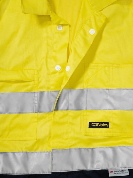 Bisley BC6719TW Two Tone Hi-vis Lightweight Coverall 3M Reflective Tape