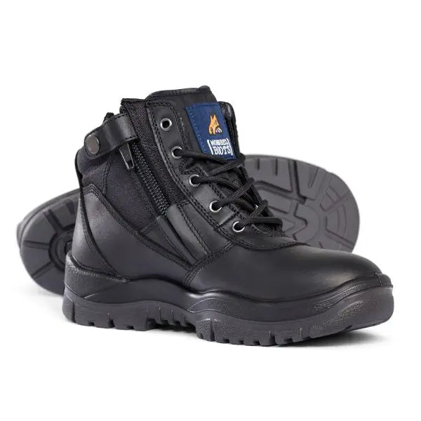 Mongrel 961020 Black Non Safety Zip Sider Boot