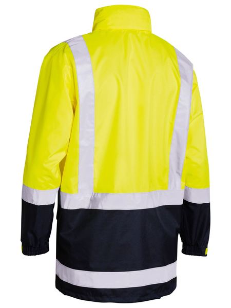 Bisley BJ6966T Two Tone Taped Hi-Vis Rain Shell Jacket