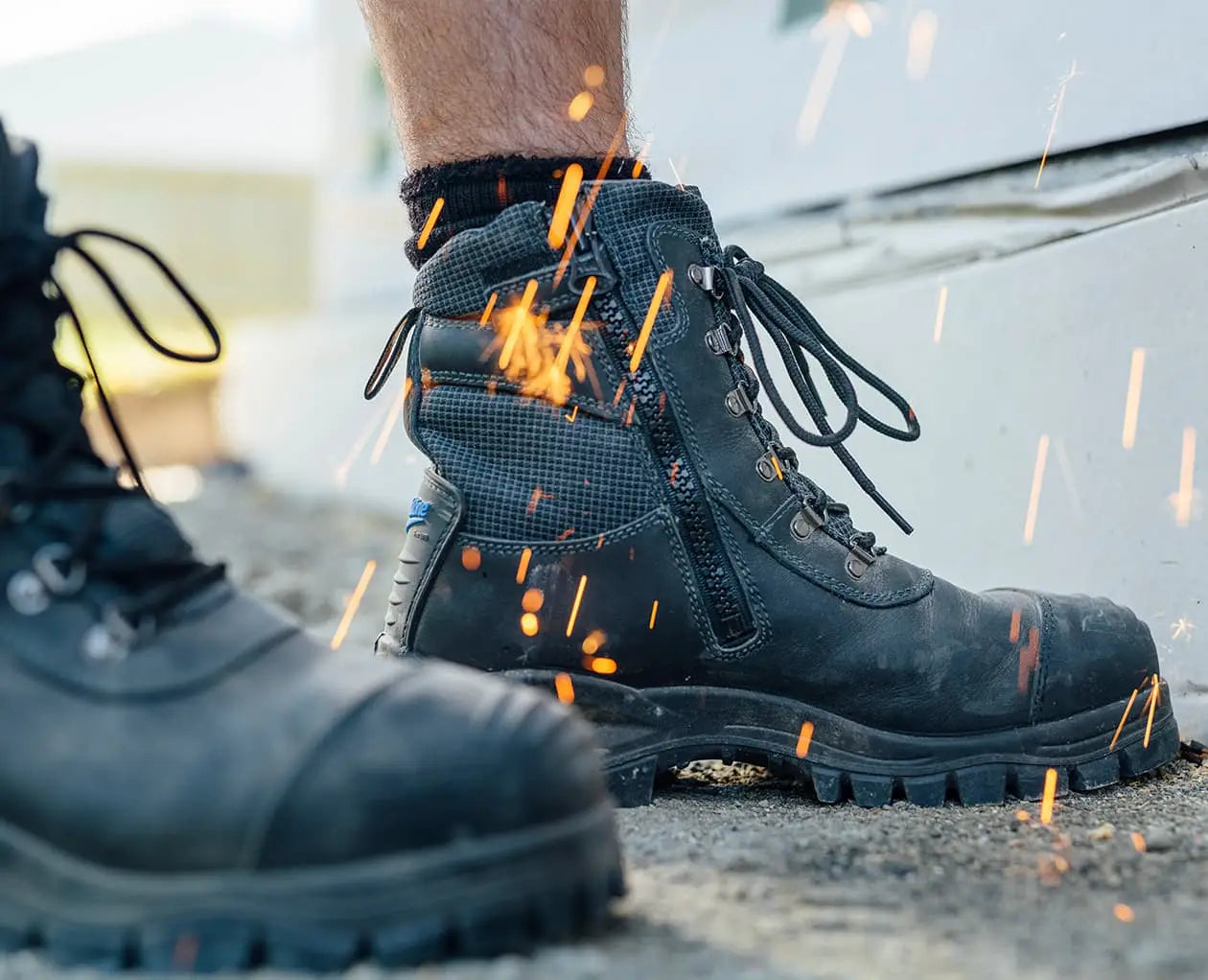 Blundstone 982 Extreme Series Zip Side Chemical Resistant Safety Boot-Black