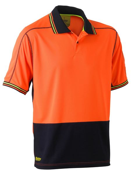 Bisley BK1219 Two Tone Hi-vis Polyester Mesh S/S Polo Shirt