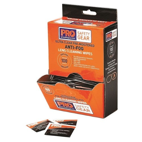 Pro Choice AFW100 Anti-fog Lens Wipes – 100 Pack