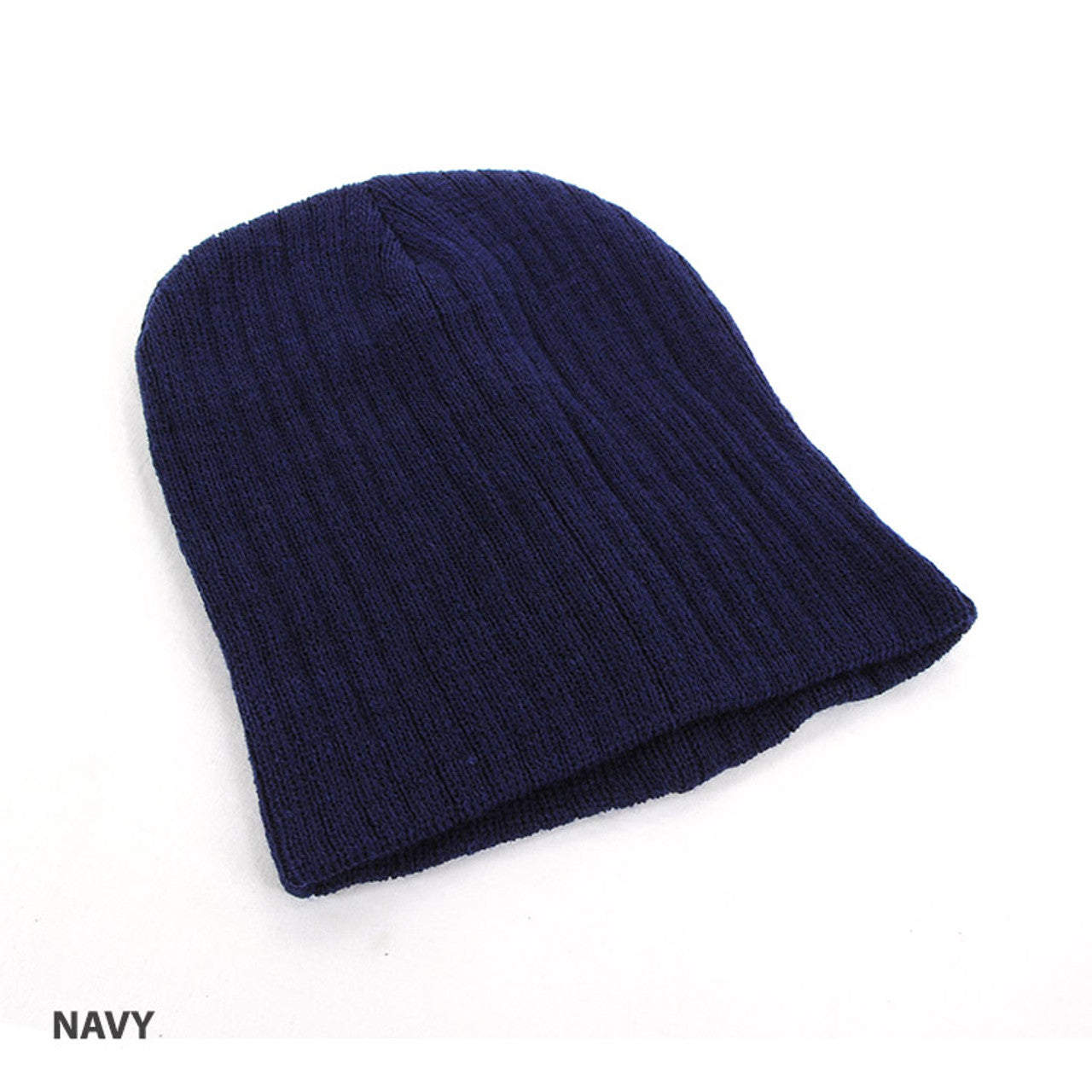 Grace collection AH742 100% Wool Beanie-Navy