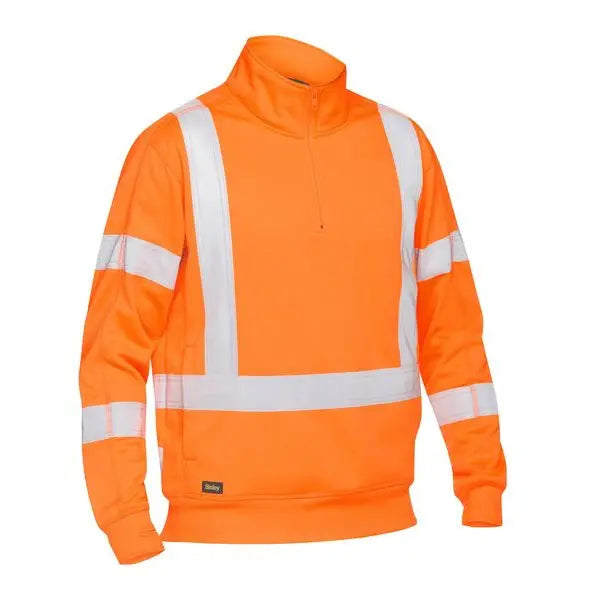 Bisley BK6814XT X Taped Hi-vis 1/4 Zip Pullover