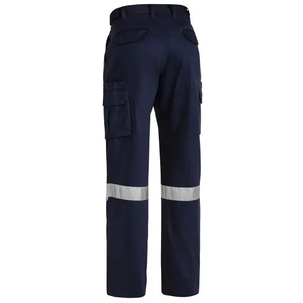 Bisley BPC6007T 8 Pocket Cargo Pants 3M Reflective Tape-Navy