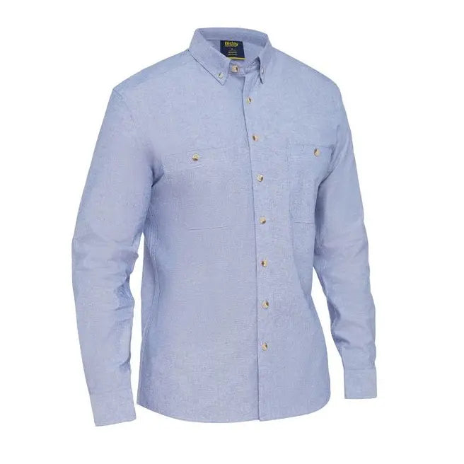 Bisley BS6407 Men's Long Sleeve Chambray Shirt