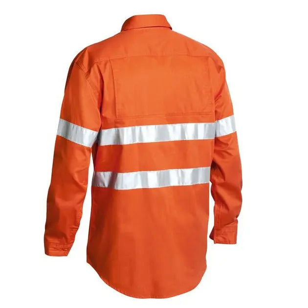 Bisley BS6897 Men's L/s Shirt Tape-Orange