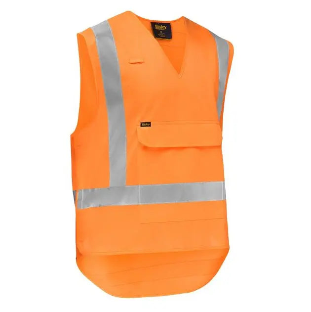 BISLEY BV0440XT X-TAPED HI-VIS DETACHABLE SAFETY VEST