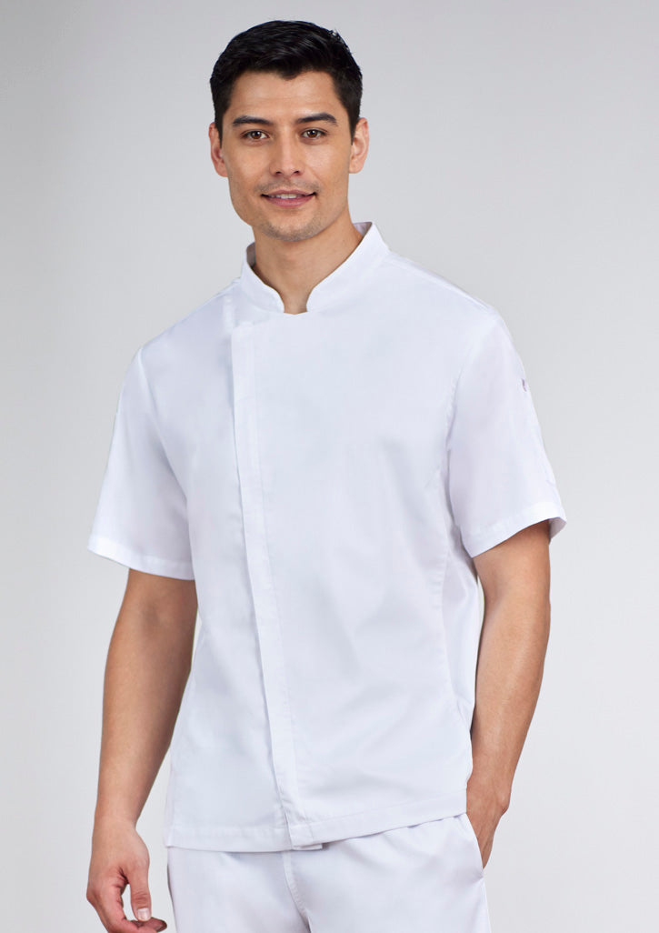 Biz Collection CH330MS Men's Alfresco Short Sleeve Chef Jacket