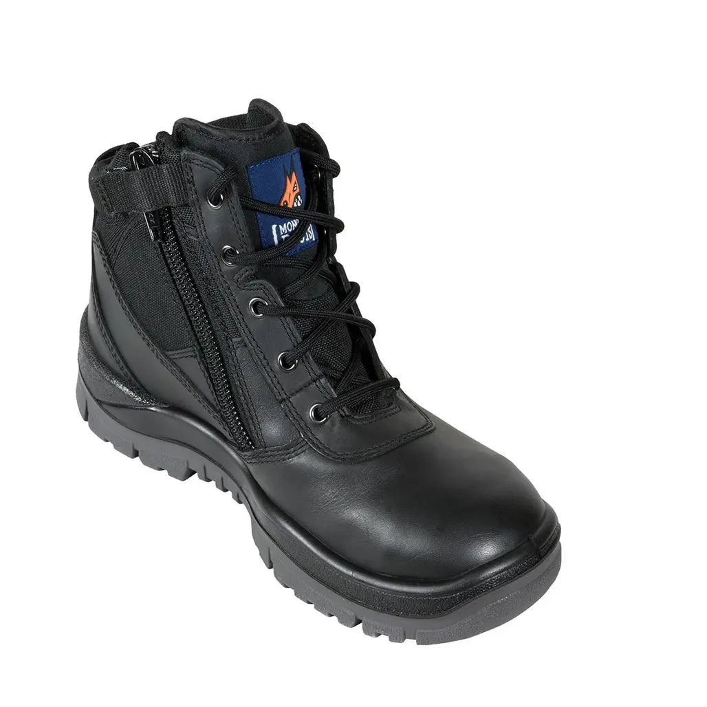 Mongrel 961020 Black Non Safety Zip Sider Boot