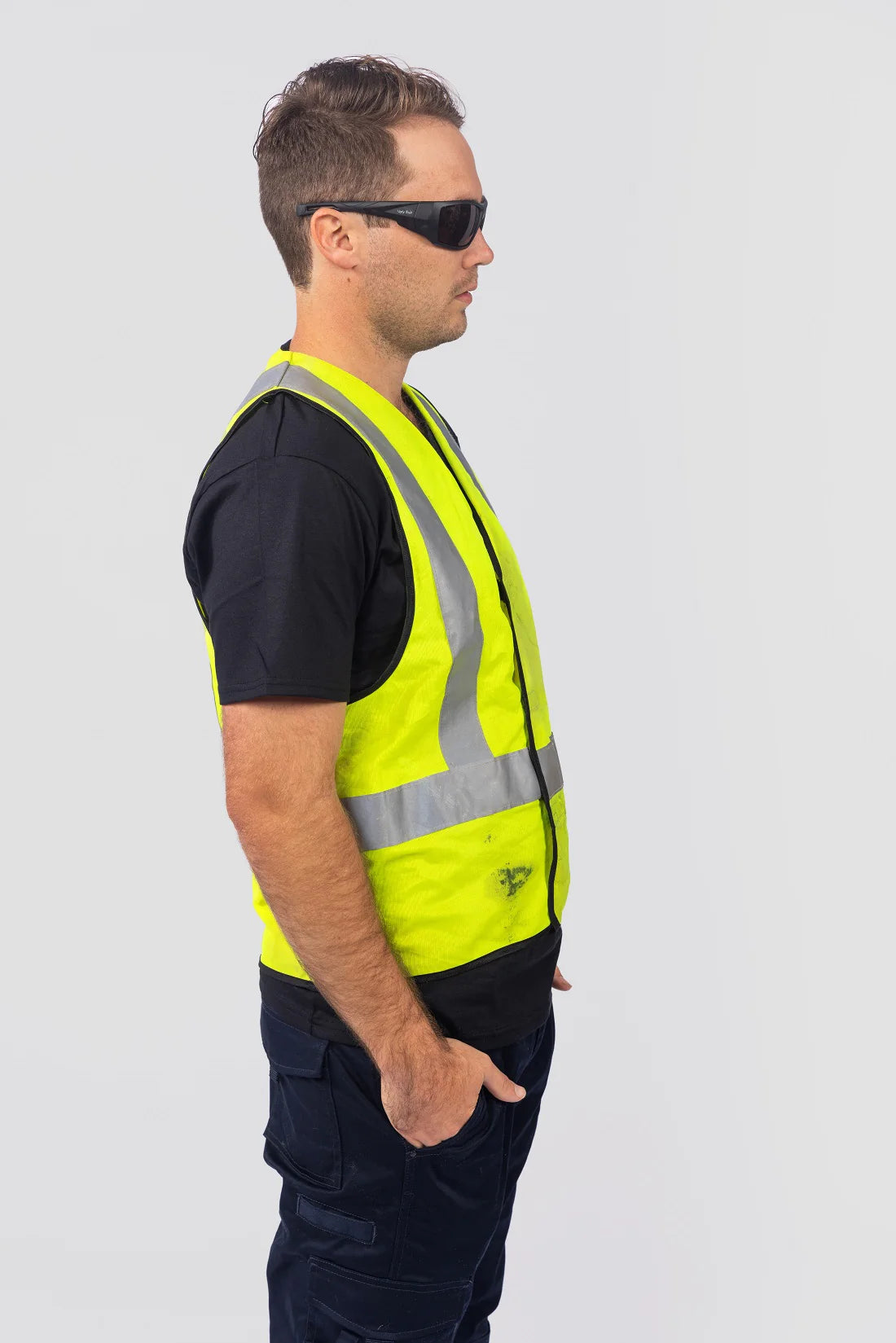 Ugly Fish RS6002 MBL.SM Chisel Safety Sunglasses- Matt Black Frame/Smoke Lens