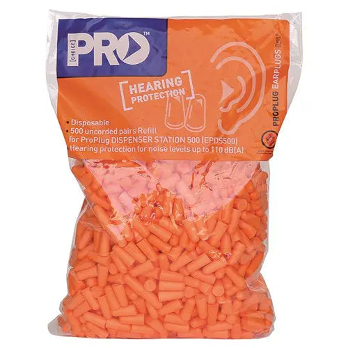 Pro Choice EPDS500R Pro bullet Refill Bag For Dispenser Uncorded-500 Pairs