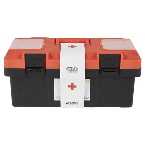 MEDIQ FAEIT-Essential Industrial Response First Aid Kit In Plastic Tackle Box