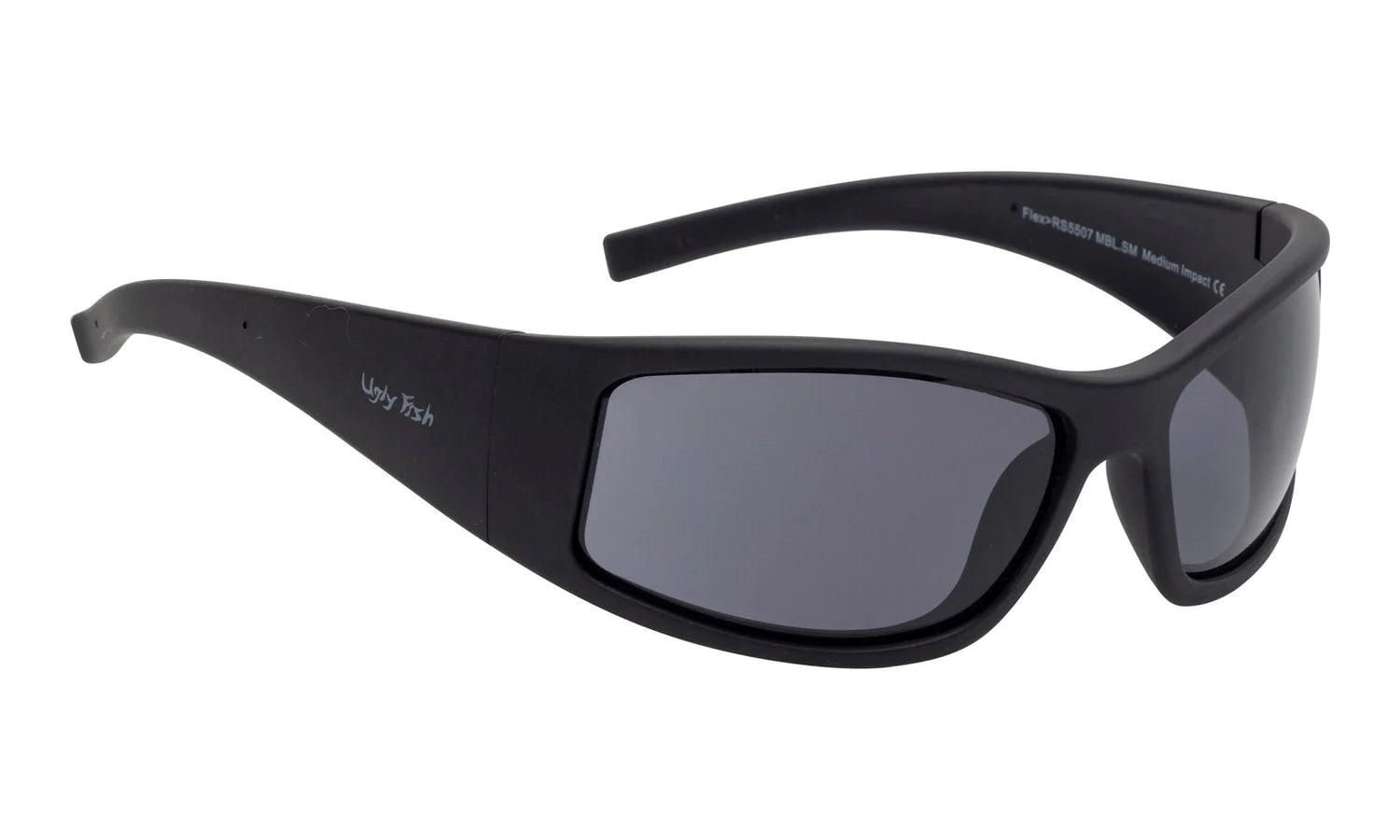 Ugly Fish RSU5507 MBL.SM Flex Safety Sunglasses - Matt Black Frame/Smoke Lens