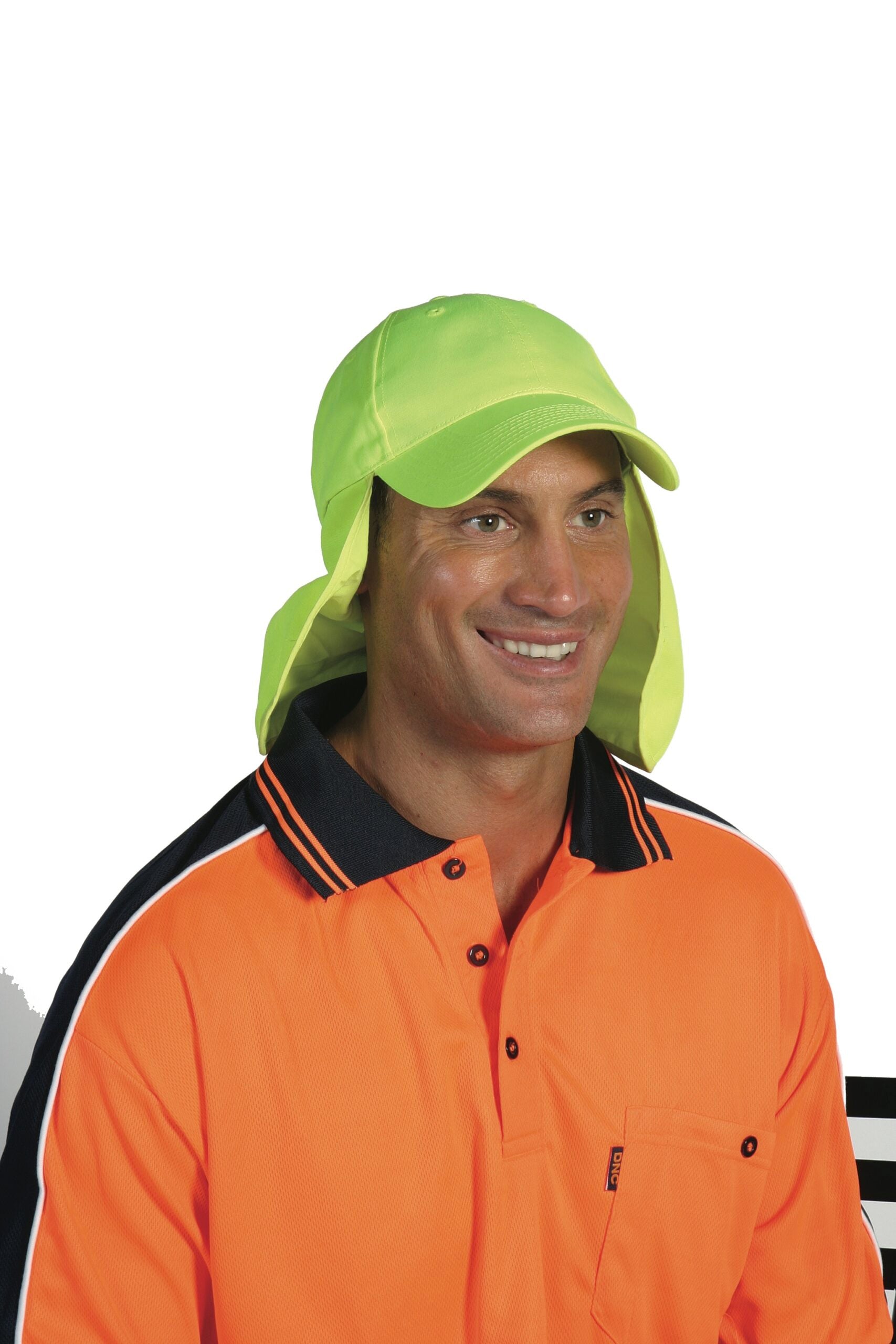 DNC H023 Hi-vis Cap With Flap