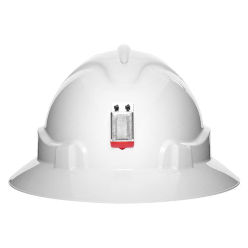 Pro Choice HHV6FBLB V6 Hard Hat Vented Full Brim + Lamp Bracket Ratchet Harness-White