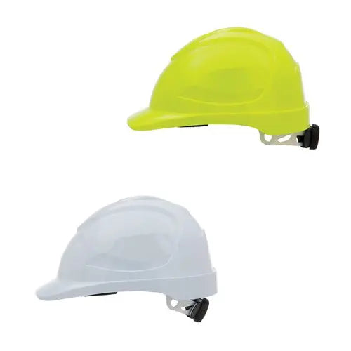 Pro Choice HH92R V9 Unvented Polycarbonate Type 2 Hard Hat W/ Ratchet Harness