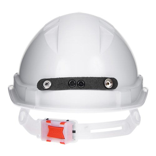 Pro Choice HHV6LB V6 Hard Hat Vented + Lamp Bracket Push lock Harness-White