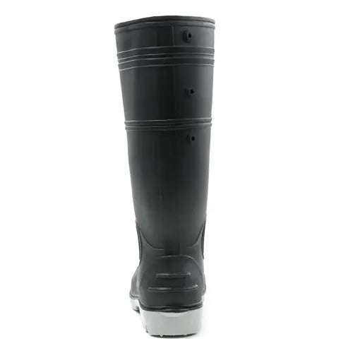 Bison INCAGSBKGY Gumboot PVC Safety-Black/Grey