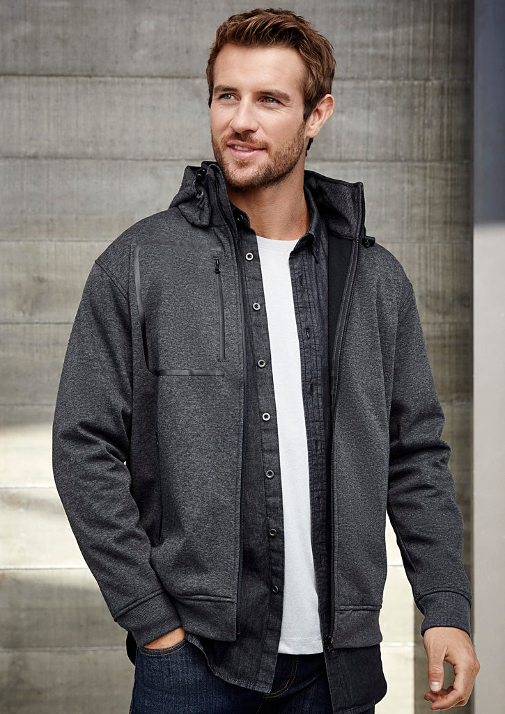 Biz Collection J638M Men's Oslo Jacket Grey Black