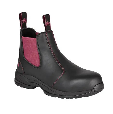 KingGee K27390 Women's Tradie Gusset Safety Boot-Black