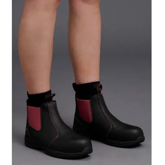 KingGee K27390 Women's Tradie Gusset Safety Boot-Black