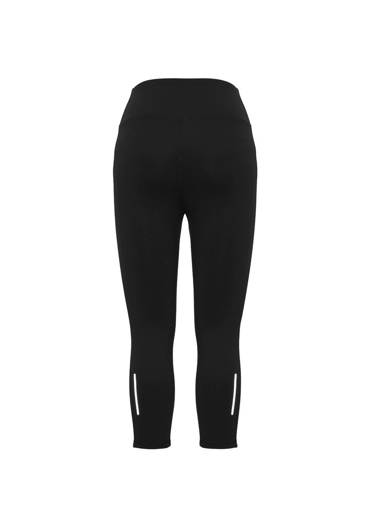 Biz Collection L513LT Ladies Flex 3/4 Leggings BLACK