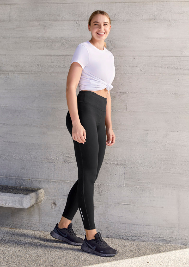 Biz Collection L514LL Ladies Flex Full Leggings-BLACK